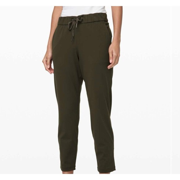 Lululemon On the Fly olive green jogger pants - Picture 1 of 4